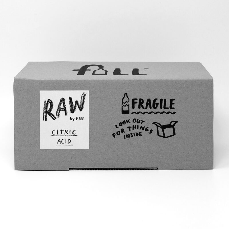 Fill Refill citric acid plastic free packaging