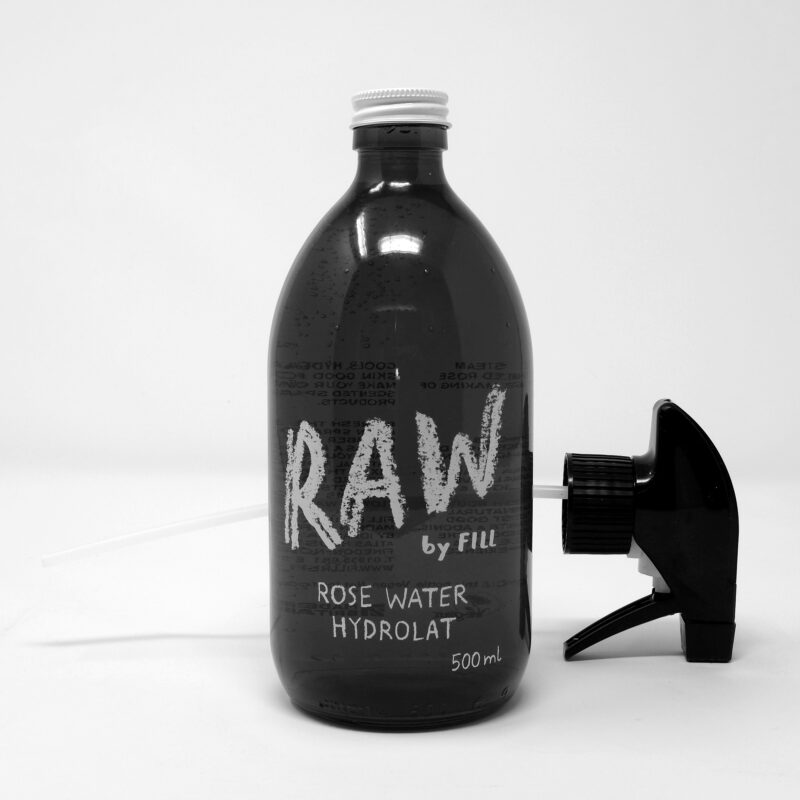 Fill Refill Rose water hydrolat glass bottle