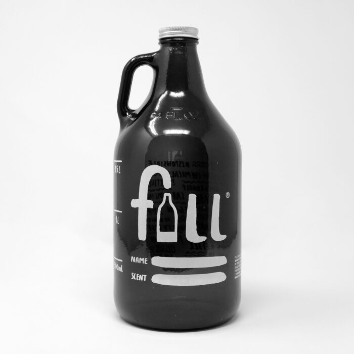 Fill Refill Amber Glass growler