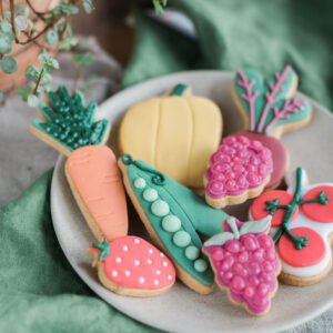 honey well biscuits fruit shaped