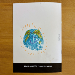 Draw a happy planet Earth